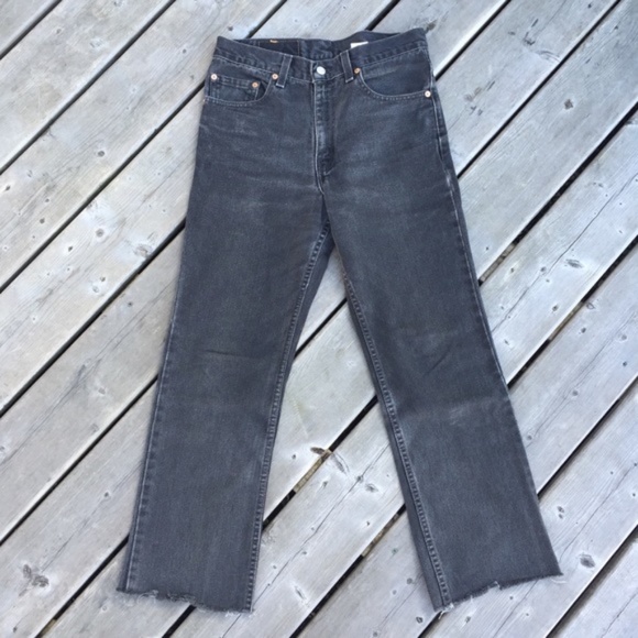 Vintage Levi’s Crop Flare Jeans USA Made Size 29 - Picture 2 of 14